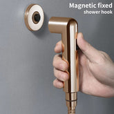 Fossa Magnetic ABS Health Faucet for Toilet and Bathroom – Health Faucet with Stainless Steel1 Meter Hose Pipe & Magnetic Holder | Rose Gold - Fossa Home